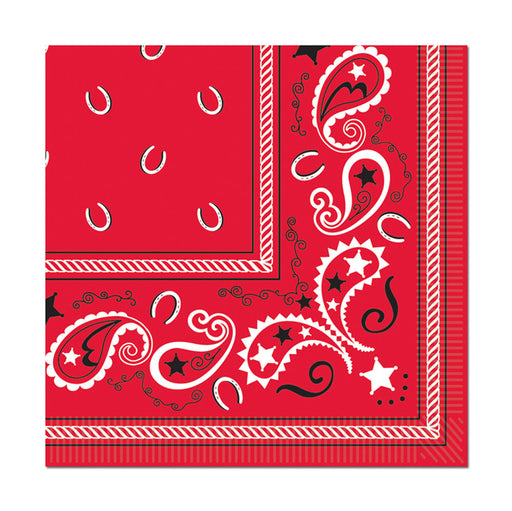 Bandana Beverage Napkins | 16 ct