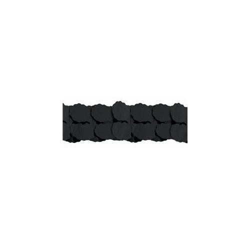 Black Paper Garland, 12' | 1 ct