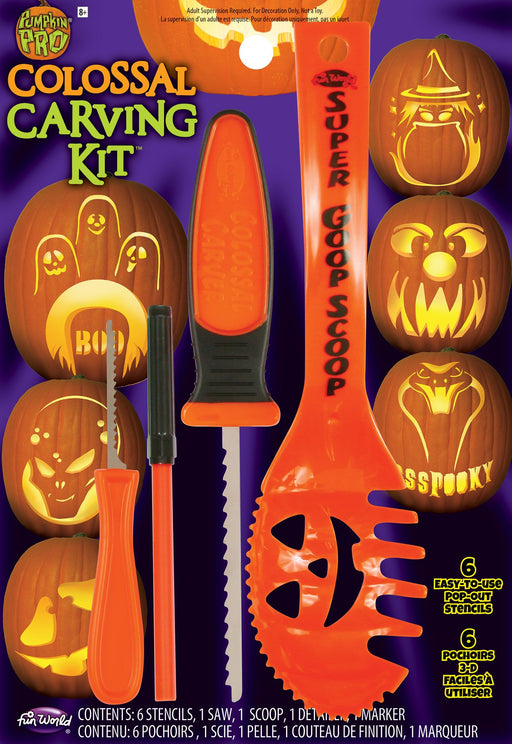 Colossal Pumpkin Carving Kit 10pc