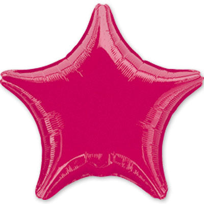 Burgundy Star Mylar Balloon, 18'' | 1 ct