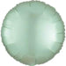 18-Inch Mint Green Satin Round Mylar Balloon