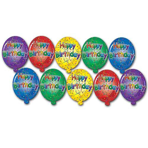 Mini Happy Birthday Cutouts