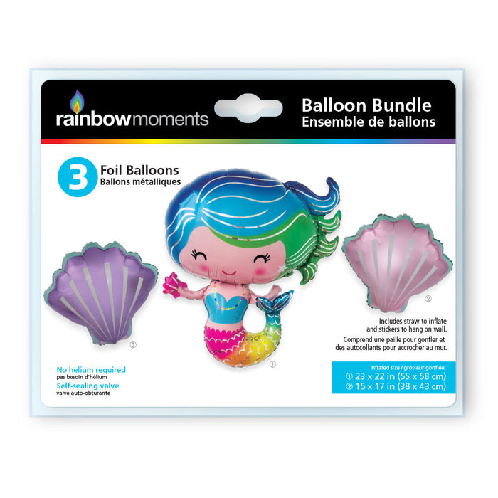 Air filled Mermaid Balloon Bundle | 1ct