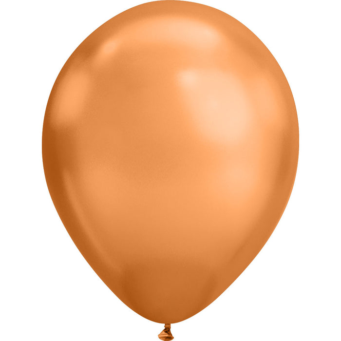 Chrome Copper, Latex Single Balloon 11" | 1ct Does Not Include Helium