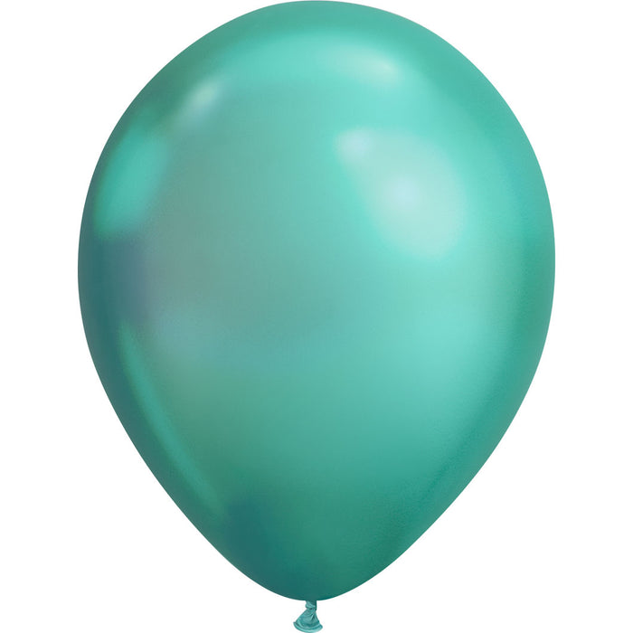 Chrome Green, Latex Single Balloon 11" | Does Not Include Helium