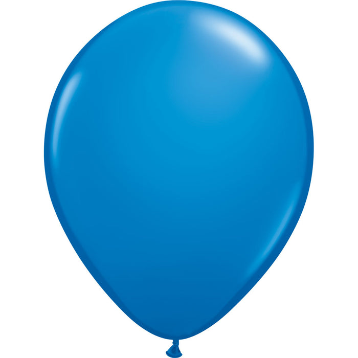 Standard Dark Blue, 11" Latex Single Balloon | Does Not Include Helium