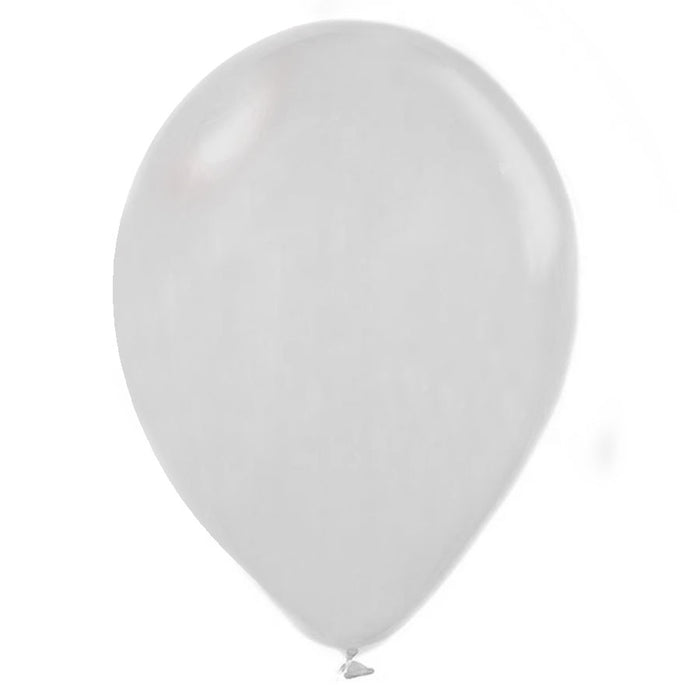 Crystal Clear, 11" Latex Single Balloon | Does Not Include Helium