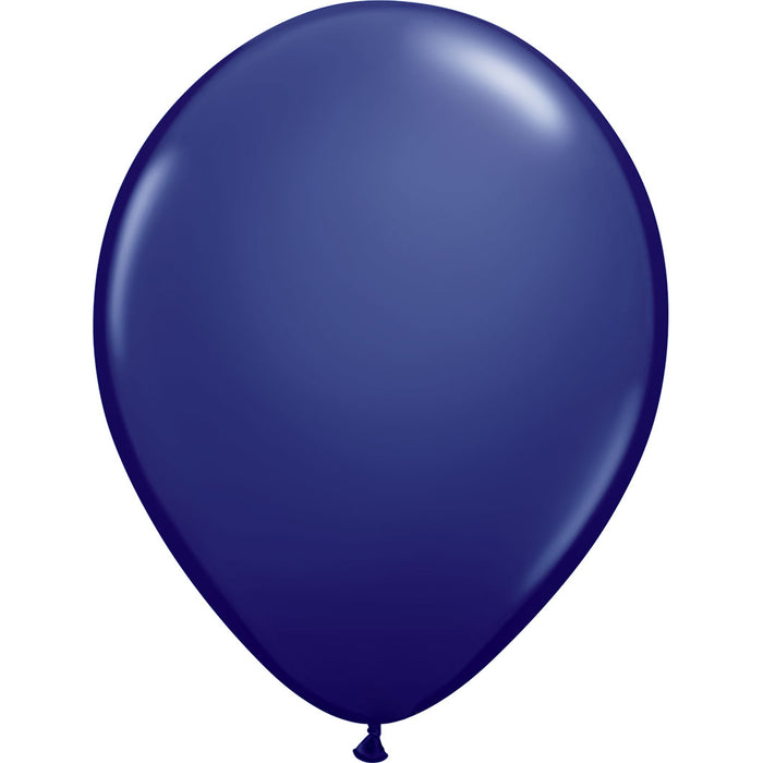 Navy, 11" Latex Single Balloon | Does Not Include Helium