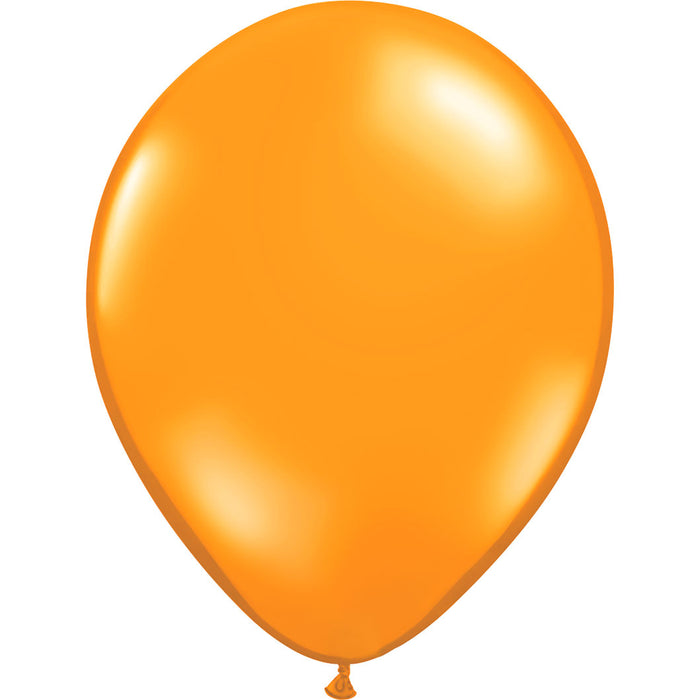 Mandarin Orange, 11" Latex Single Balloon | Does Not Include Helium