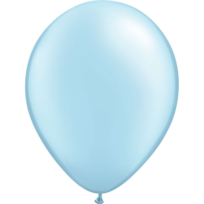 Pearl Light Blue, 11" Latex Single Balloon | Does Not Include Helium