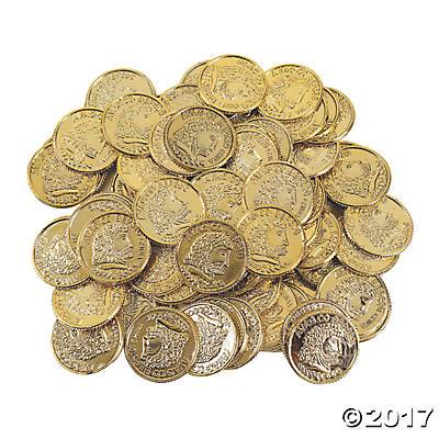 Plastic Gold Coins