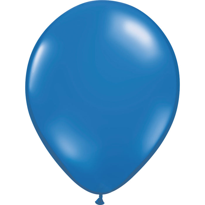 Sapphire Blue, 11" Latex Single Balloon | Does Not Include Helium