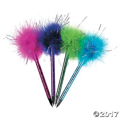 Shimmering Marabou Pens | 12ct