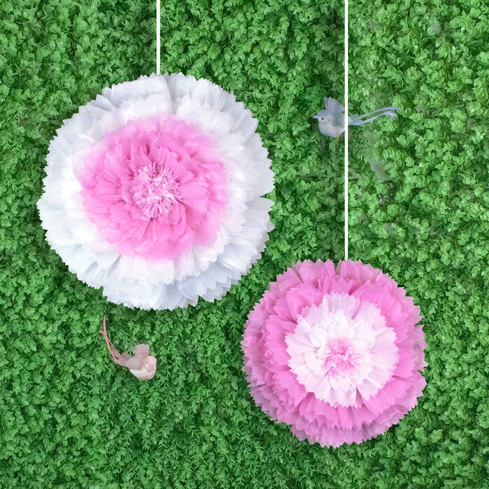 Starburst Tissue Flowers  2pcs | 1ct