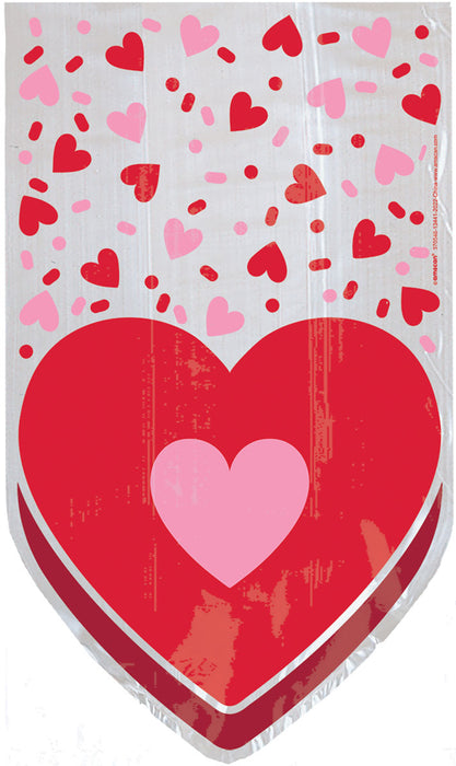 Valentine's Cellophane Treat Bags | 20 ct