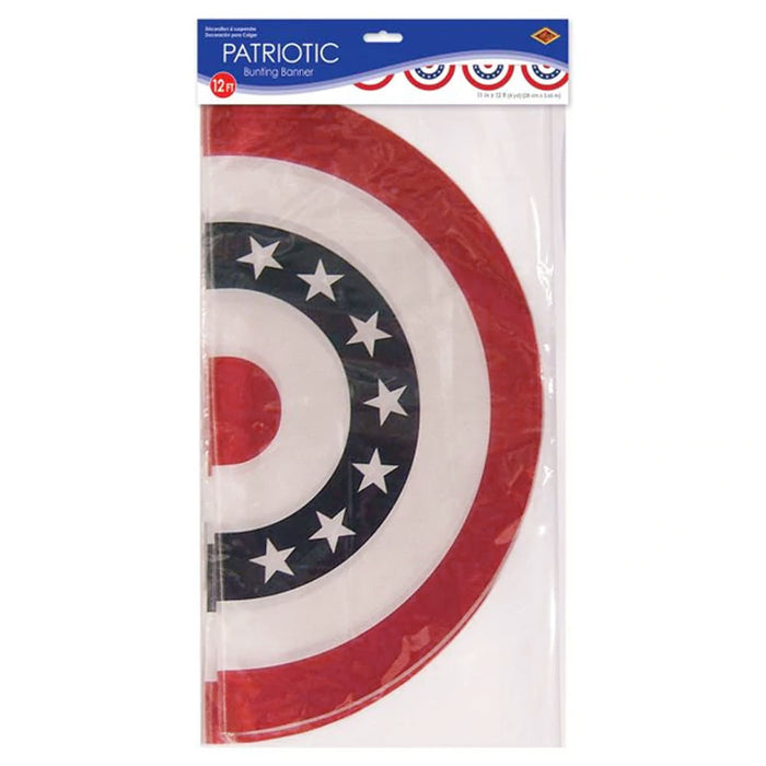 Patriotic Bunting Banner 12ft | 1ct