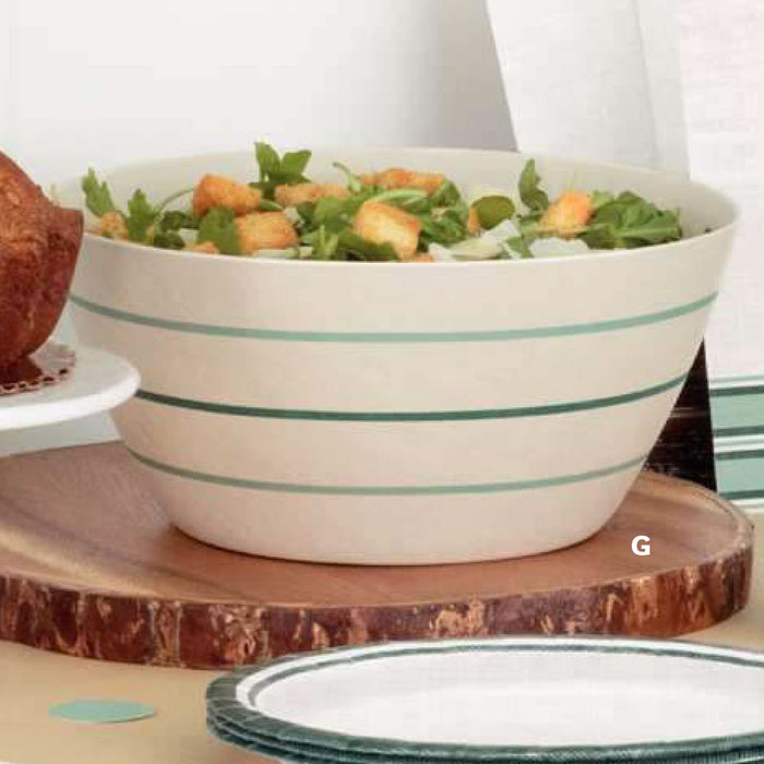 Fresh Greens Bamboo Melamine Serving Bowl | 1ct