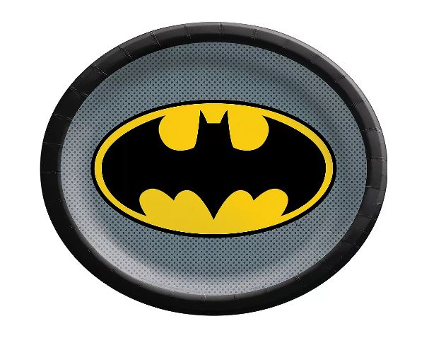 Batman Oval Dinner Plates | 8ct