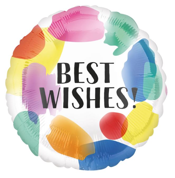 Best Wishes Mylar Balloon 18" | 1ct