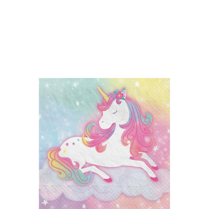 Enchanted Unicorn Beverage Napkins | 16ct