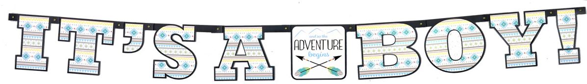 The Adventure Begins Boy Banner | 1ct