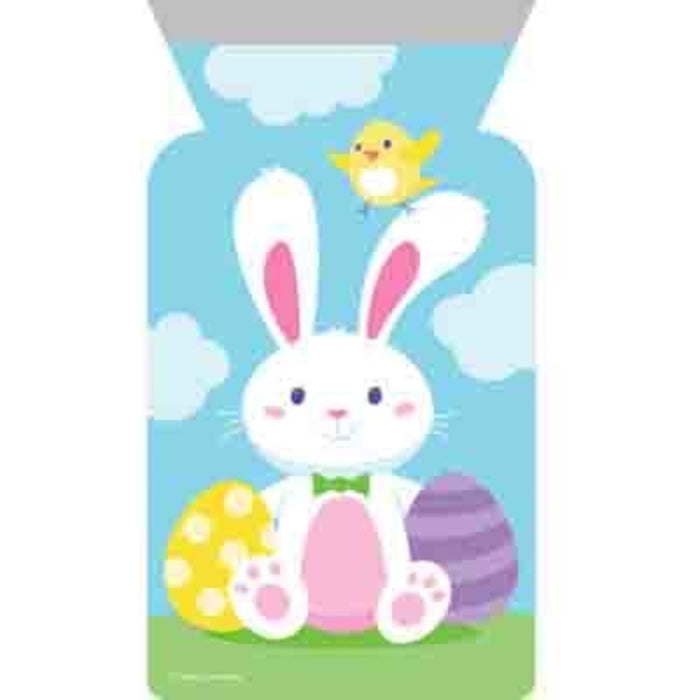 Easter Bunny & Eggs Zipper Treat Bags  | 12ct