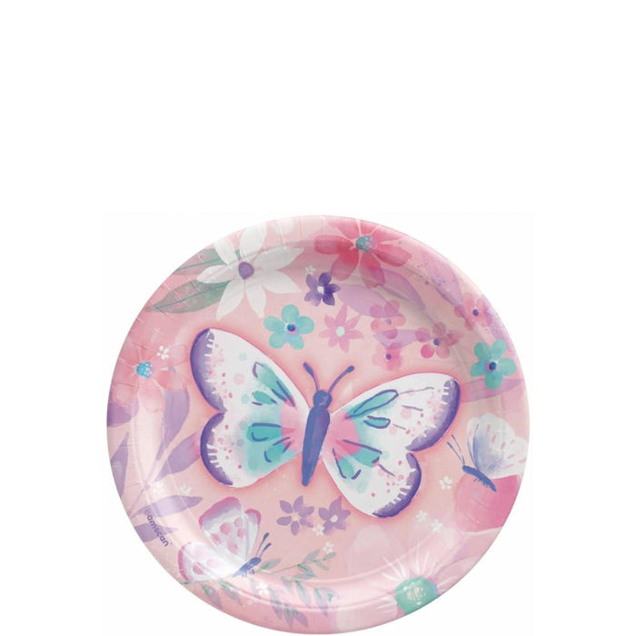 Flutter Butterfly Dessert Plates 7in | 8ct