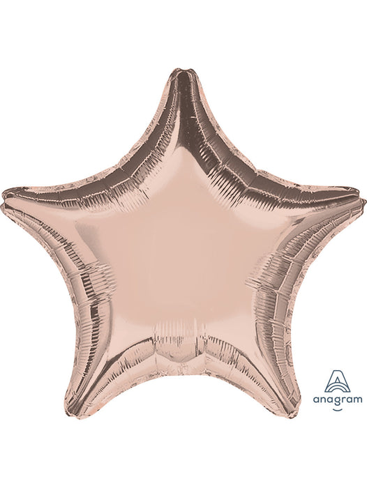 Rose Gold Star Mylar Balloon 18" | 1ct