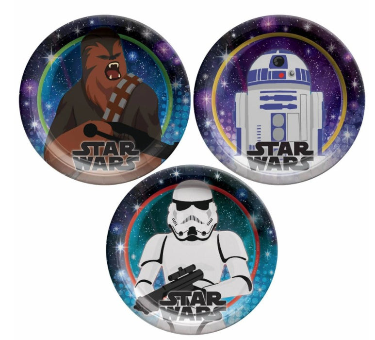 Star Wars Galaxy of Adventures Dessert Plates 7" | 8ct