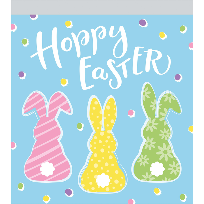 Easter Hoppy Zipper Treat Bags 7"x6.25" | 10ct