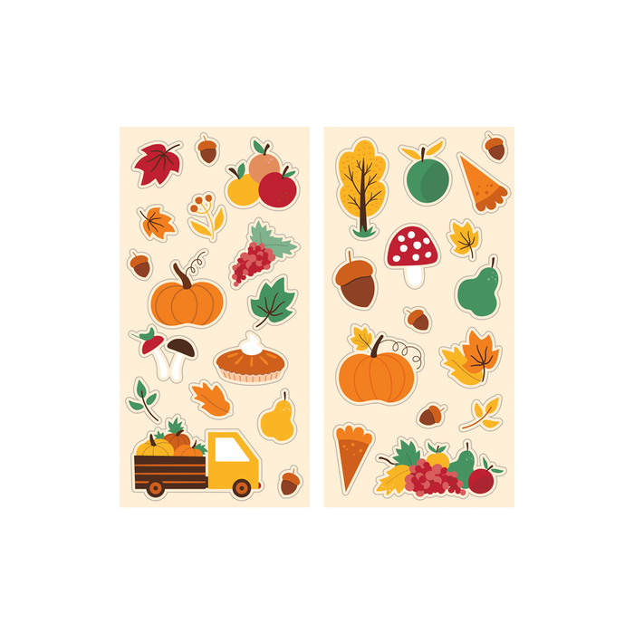 Fall Icon Stickers 3"x6" | 1ct