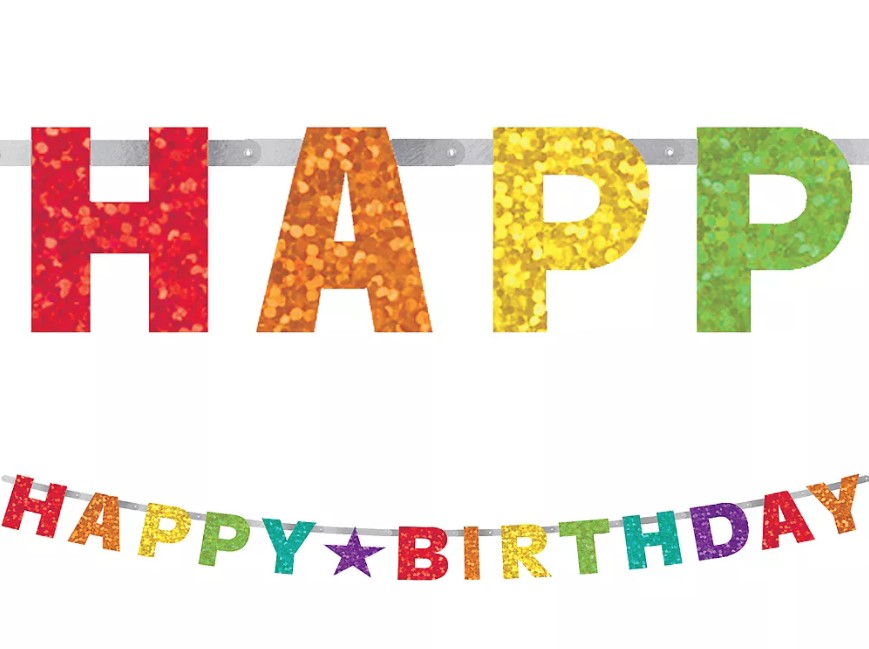 Happy Birthday Foil Banner | 1ct