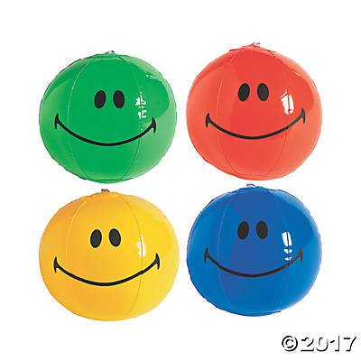 Inflatable Smiley Beach Ball