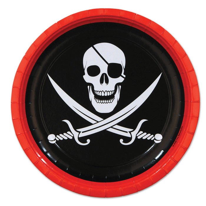 Classic Paper Pirate Plate 9" | 8 ct