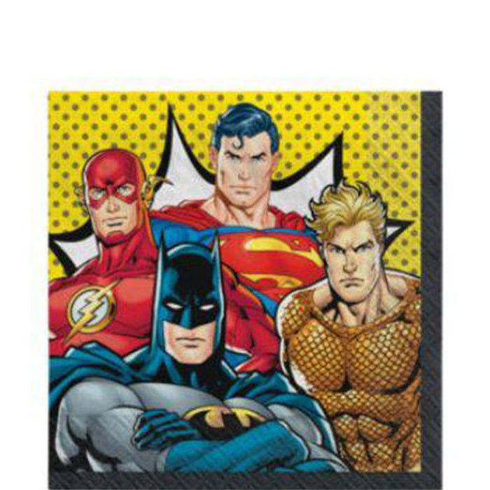 Justice League Lunch Napkins | 16ct