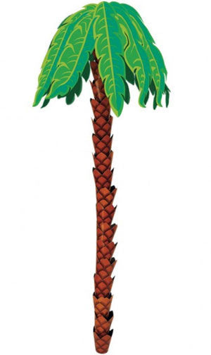 Luau Palm Tree 3-D Hanging Decoration