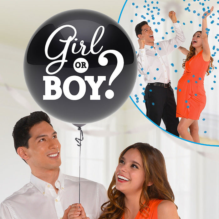 Blue Flat Gender Reveal Balloon 24" | 1ct