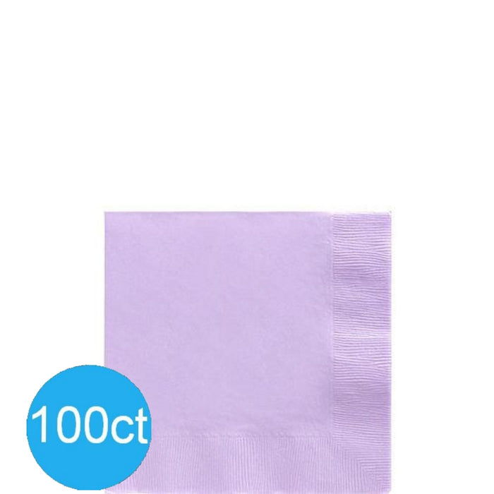 Lavender Beverage Napkins | 100ct