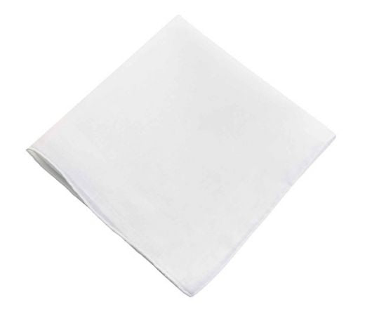 Men's Plain White Hankie 13" | 1 ct