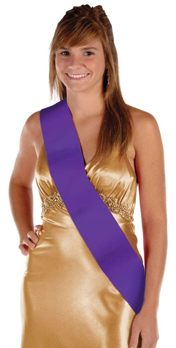 Purple Satin Sash | 1ct