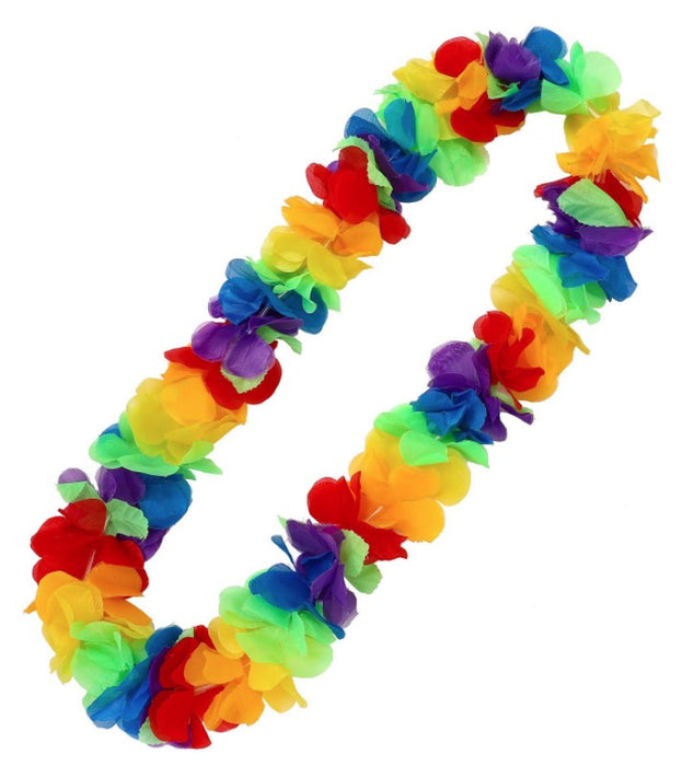 Neon Rainbow Flower Lei | 1ct