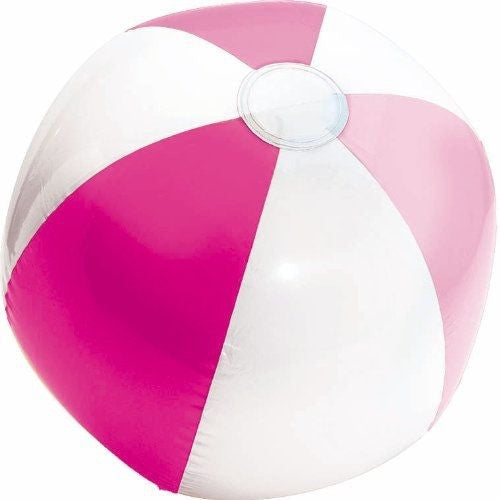 Pink and White Beach Ball | 13"