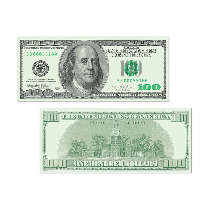 Big Bucks Cutout $100 Bill