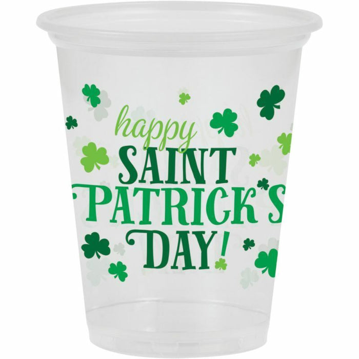 St. Patrick's Day Happy Saint Patrick's Day Plastic Cups 16oz. | 8ct