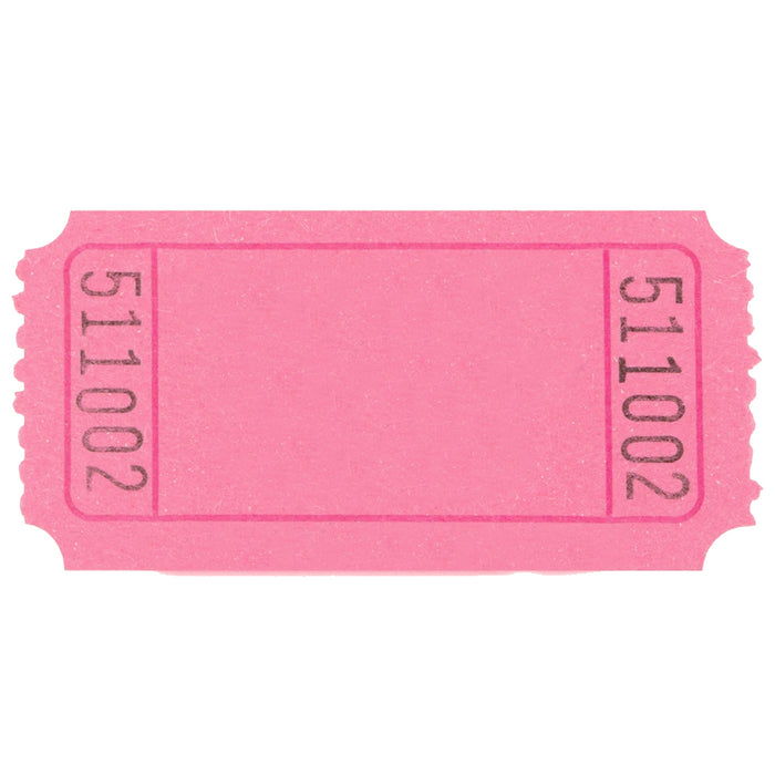 Pink Single Ticket Roll  | 2,000 Tickets