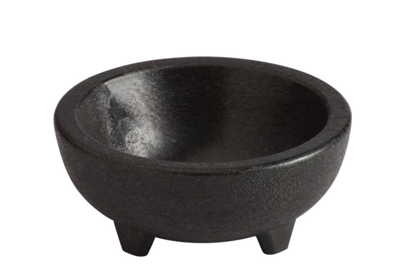 Black Plastic Molcajete Bowl 4oz | 1ct