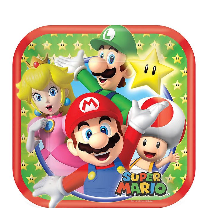 Super Mario Dessert Plates 7" | 8ct