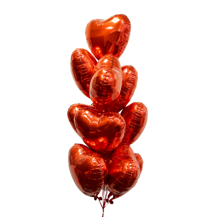 Dozen Red Heart Balloon Bouquet | 1 ct