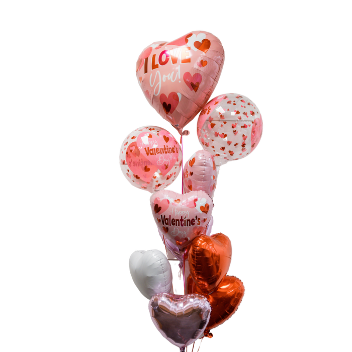 Valentine's Day Playful Hearts Deluxe Bouquet