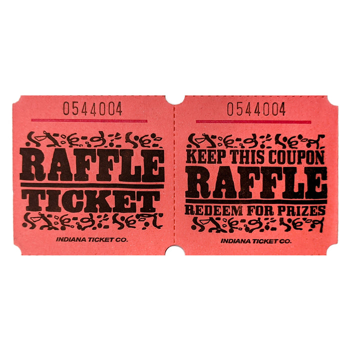 Red Raffle Ticket | 1000 ct